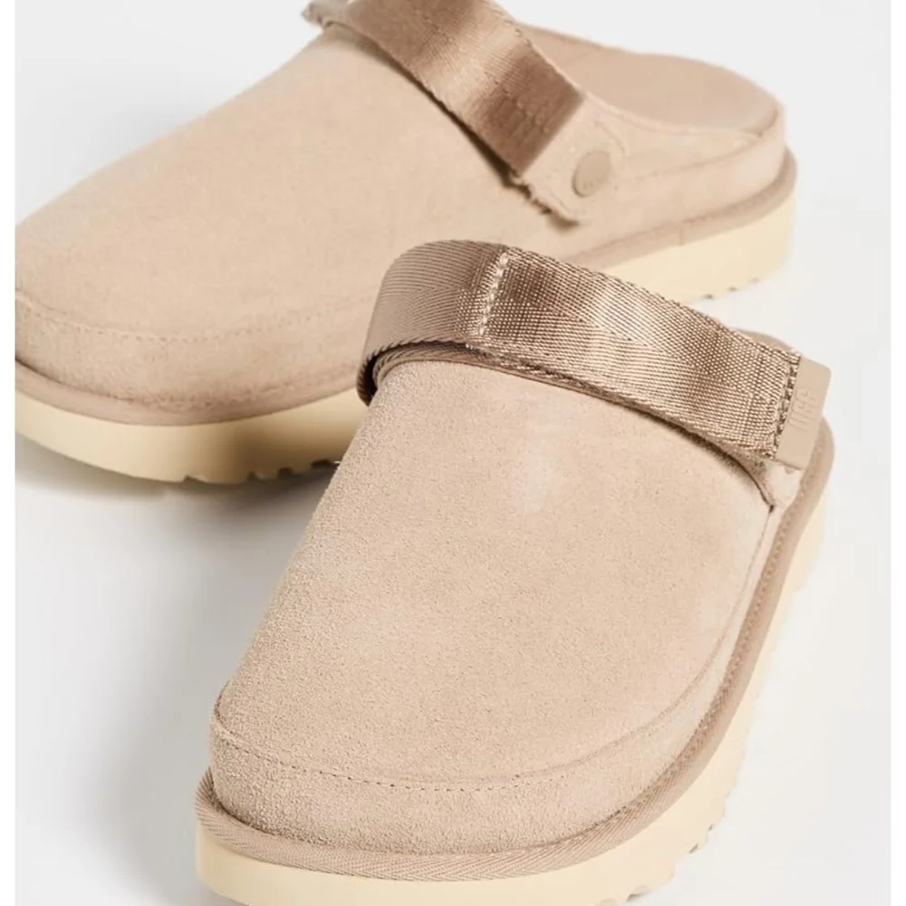 UGG Goldenstar Sand Size 7 Tan Slingback Clogs New In The Box - Picture 2 of 6